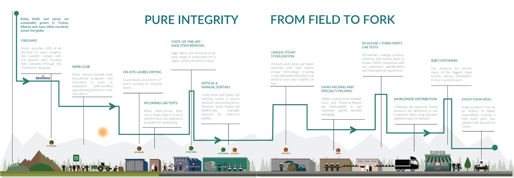 from field to fork infographic